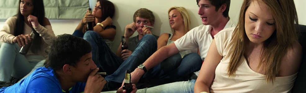 Alcohol use at parties among youth Home
